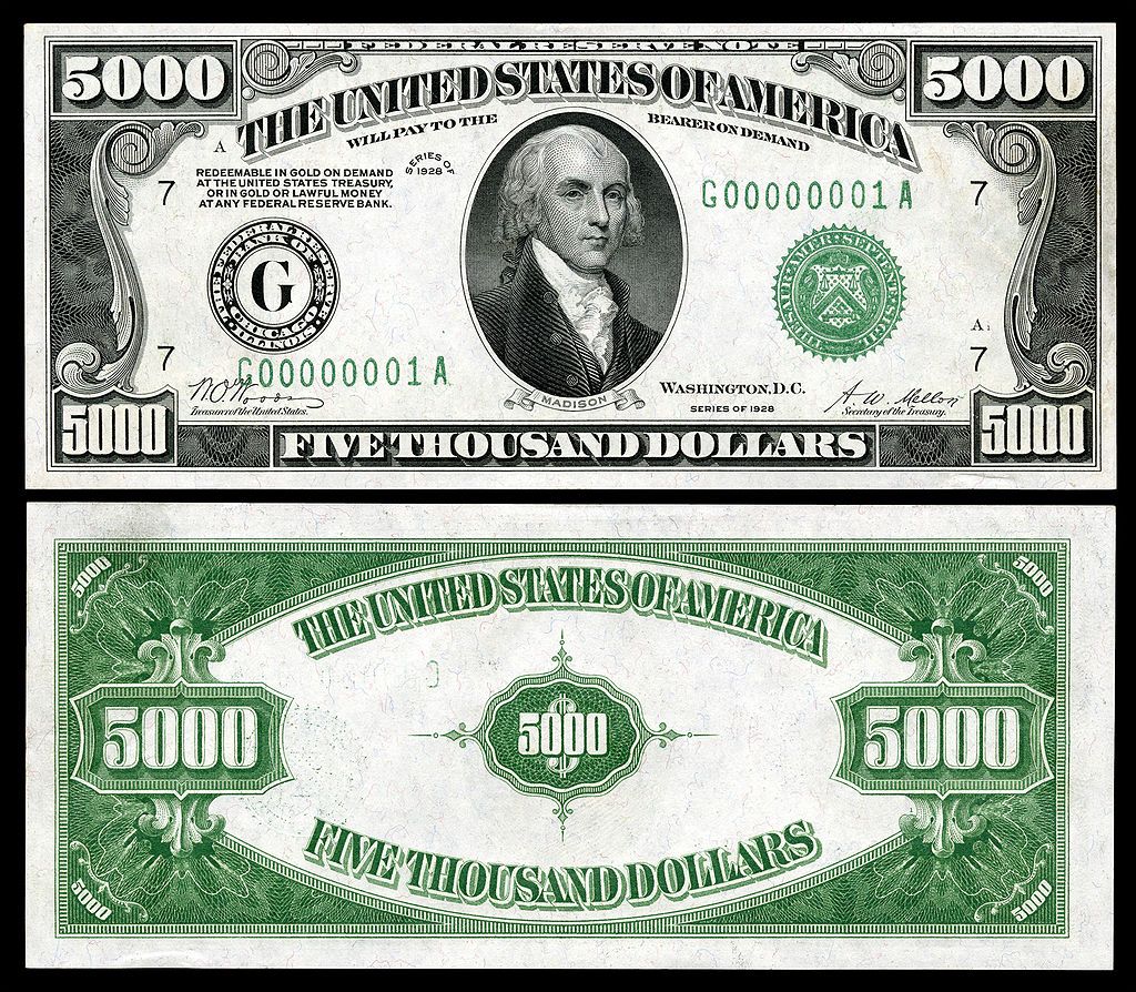 $10,000 Federal Reserve Note